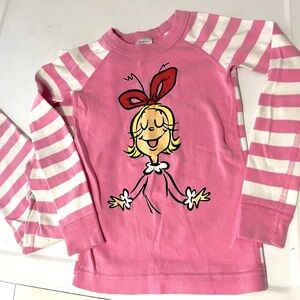 Pink “How the grinch stole Christmas” pajamas size 6-7